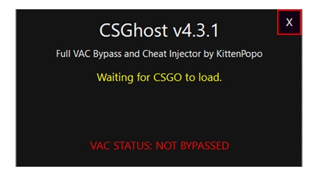 CSGhost software interface